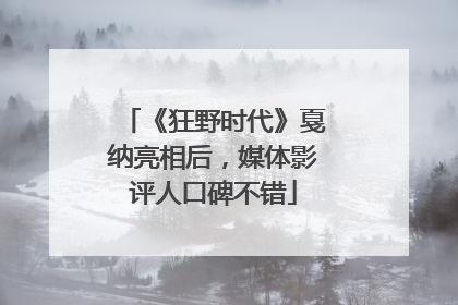 《狂野时代》戛纳亮相后，媒体影评人口碑不错