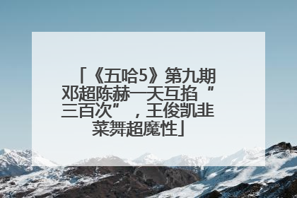 《五哈5》第九期邓超陈赫一天互掐“三百次”，王俊凯韭菜舞超魔性