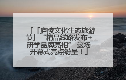 「庐陵文化生态旅游节」“精品线路发布+研学品牌亮相” 这场开幕式亮点纷呈！