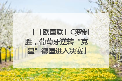 「欧国联」C罗制胜，葡萄牙逆转“克星”德国进入决赛