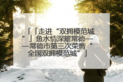 「走进“双拥模范城”」鱼水情深耀常德——常德市第三次荣膺“全国双拥模范城”