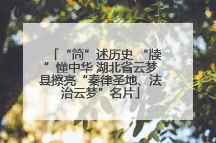 “简”述历史 “牍”懂中华 湖北省云梦县擦亮“秦律圣地、法治云梦”名片