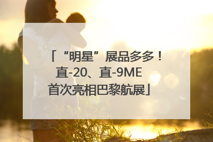 “明星”展品多多！直-20、直-9ME首次亮相巴黎航展