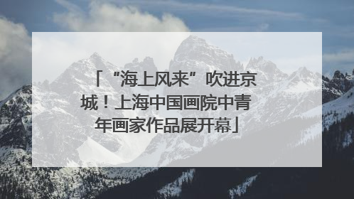 “海上风来”吹进京城！上海中国画院中青年画家作品展开幕