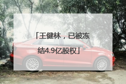 王健林，已被冻结4.9亿股权