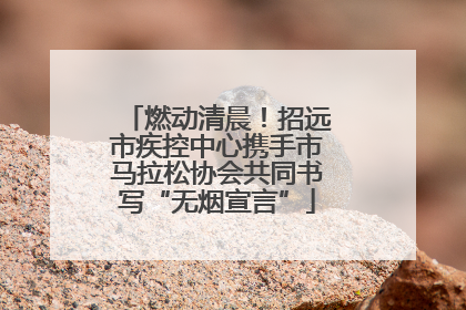 燃动清晨！招远市疾控中心携手市马拉松协会共同书写“无烟宣言”