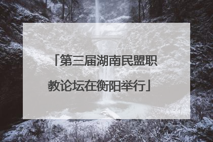 第三届湖南民盟职教论坛在衡阳举行