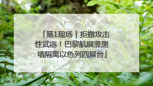 第1现场｜拒撤攻击性武器！巴黎航展竖黑墙隔离以色列四展台