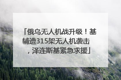俄乌无人机战升级！基辅遭315架无人机袭击，泽连斯基紧急求援
