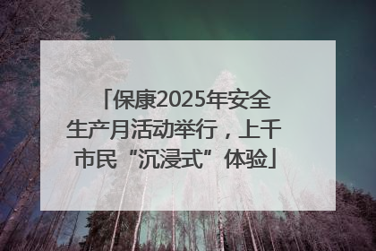 保康2025年安全生产月活动举行，上千市民“沉浸式”体验