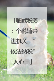 临武税务：个税辅导进机关 “依法纳税”入心田