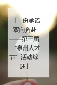 一份承诺 双向奔赴——第三届“泉州人才节”活动综述