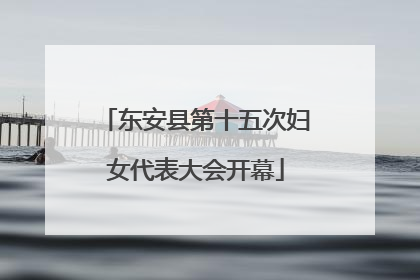 东安县第十五次妇女代表大会开幕