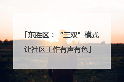 东胜区：“三双”模式让社区工作有声有色