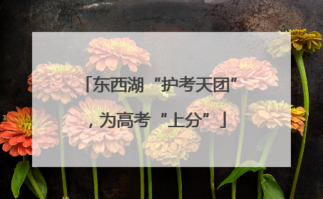 东西湖“护考天团”，为高考“上分”