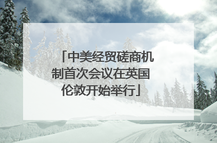 中美经贸磋商机制首次会议在英国伦敦开始举行