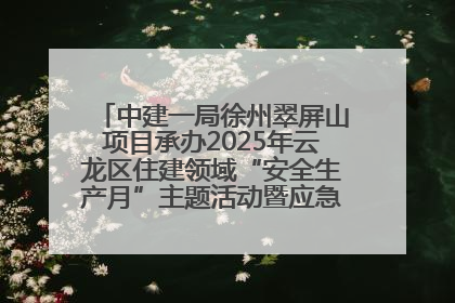 中建一局徐州翠屏山项目承办2025年云龙区住建领域“安全生产月”主题活动暨应急救援演练观摩会