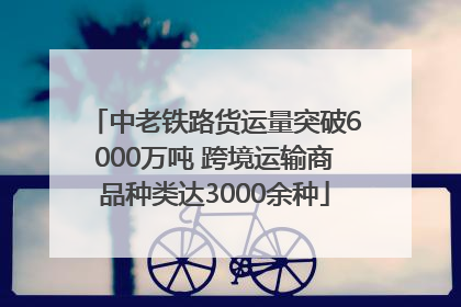 中老铁路货运量突破6000万吨 跨境运输商品种类达3000余种