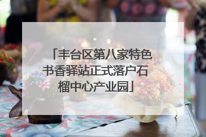 丰台区第八家特色书香驿站正式落户石榴中心产业园