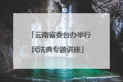 云南省委台办举行民法典专题讲座