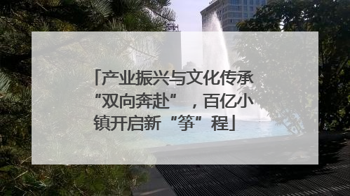 产业振兴与文化传承“双向奔赴”，百亿小镇开启新“筝”程