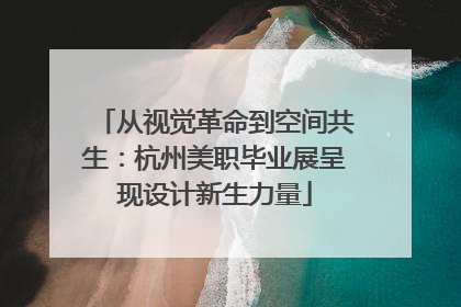 从视觉革命到空间共生：杭州美职毕业展呈现设计新生力量