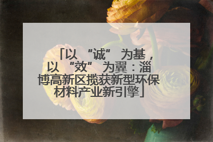 以 “诚” 为基，以 “效” 为翼：淄博高新区揽获新型环保材料产业新引擎