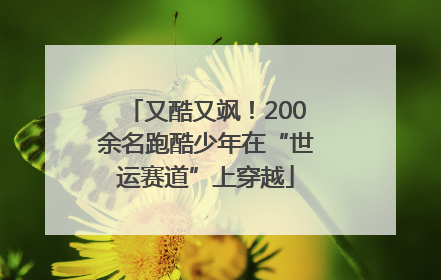 又酷又飒！200余名跑酷少年在“世运赛道”上穿越