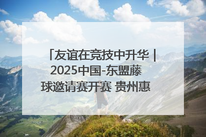 友谊在竞技中升华｜2025中国-东盟藤球邀请赛开赛 贵州惠水燃动“空中芭蕾”