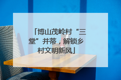 博山茂岭村“三堂”并蒂，解锁乡村文明新风