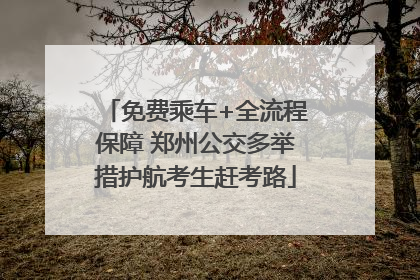 免费乘车+全流程保障 郑州公交多举措护航考生赶考路