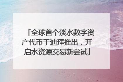 全球首个淡水数字资产代币于迪拜推出，开启水资源交易新尝试