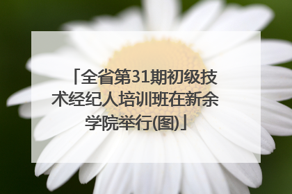 全省第31期初级技术经纪人培训班在新余学院举行(图)