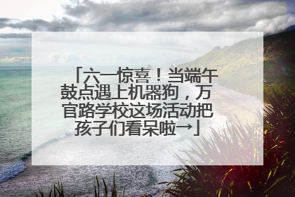 六一惊喜！当端午鼓点遇上机器狗，万官路学校这场活动把孩子们看呆啦→