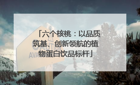 六个核桃：以品质筑基、创新领航的植物蛋白饮品标杆