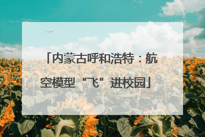 内蒙古呼和浩特：航空模型“飞”进校园