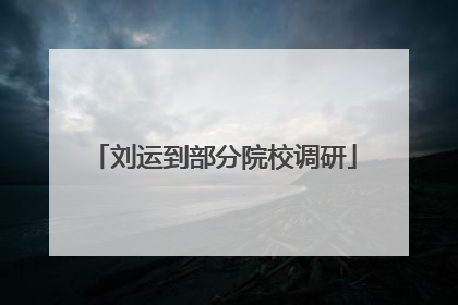 刘运到部分院校调研