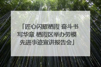 匠心闪耀栖霞 奋斗书写华章 栖霞区举办劳模先进事迹宣讲报告会