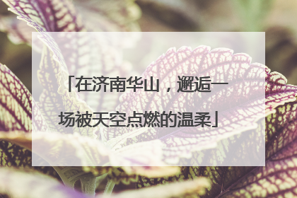 在济南华山，邂逅一场被天空点燃的温柔