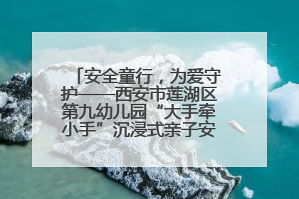 安全童行，为爱守护——西安市莲湖区第九幼儿园“大手牵小手”沉浸式亲子安全体验活动
