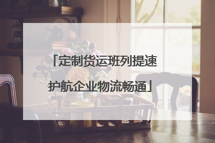 定制货运班列提速 护航企业物流畅通