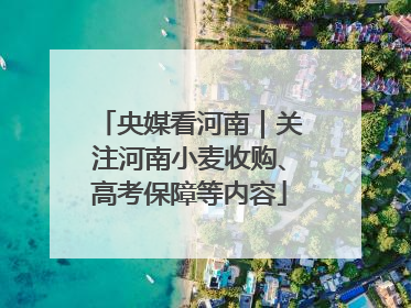 央媒看河南｜关注河南小麦收购、高考保障等内容