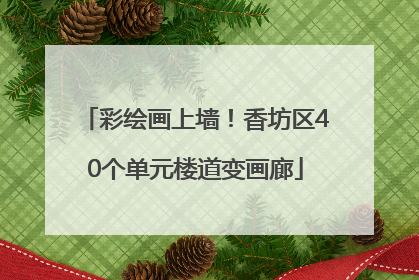 彩绘画上墙！香坊区40个单元楼道变画廊