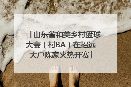 山东省和美乡村篮球大赛（村BA）在招远大户陈家火热开赛