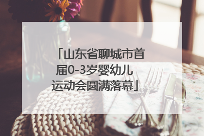 山东省聊城市首届0-3岁婴幼儿运动会圆满落幕