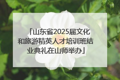 山东省2025届文化和旅游精英人才培训班结业典礼在山师举办