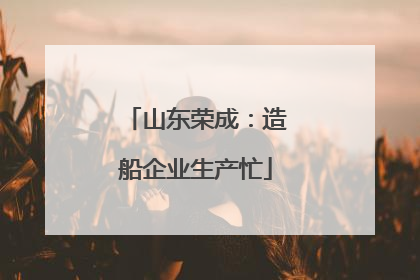 山东荣成：造船企业生产忙