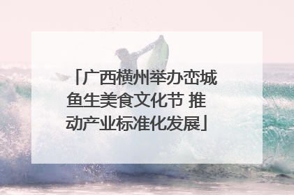 广西横州举办峦城鱼生美食文化节 推动产业标准化发展