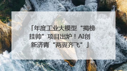 年度工业大模型“揭榜挂帅”项目出炉！AI创新济青“两翼齐飞”