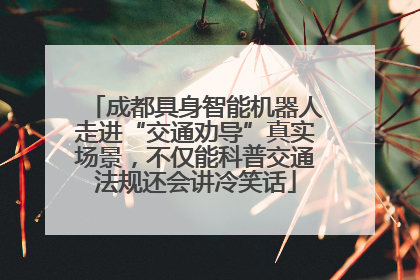 成都具身智能机器人走进“交通劝导”真实场景，不仅能科普交通法规还会讲冷笑话